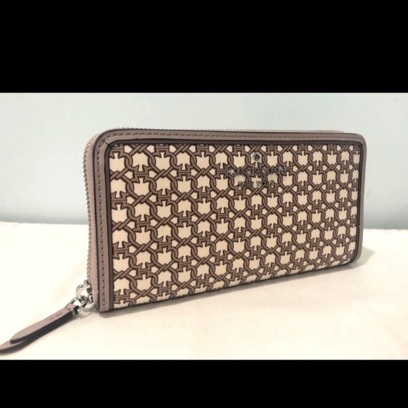 ☃️ NEW Kate Spade Wallet Spade Link Large Continental Zip Around Geo ☃️ - Picture 5 of 9